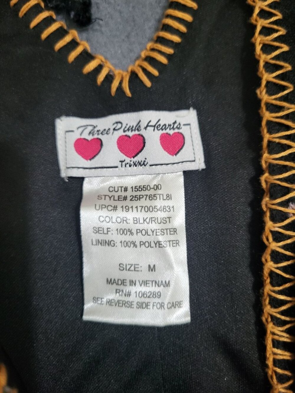 y2k Sleeveless Floral Skater Mini Dress Textured Three Pink Hearts Trixxi SZ M - Picture 6 of 6